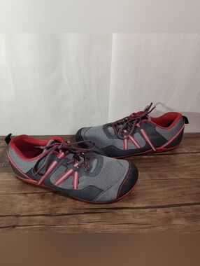 Xero Shoes Prio Men's Size 15  Black, Grey, Red Minimalist Running Shoes